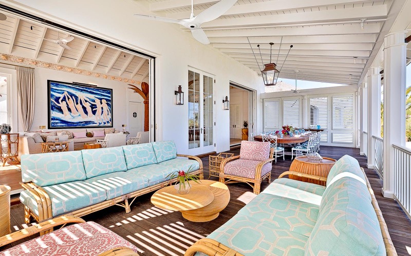 Shaver Millwork Bahamas Custom Covered Living Room Patio